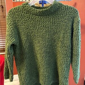 Elegant Olive Green Women's Turtleneck Sweater